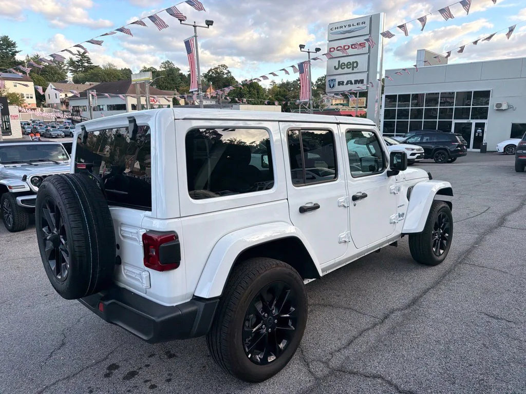 Used 2024 White Jeep Sahara 4xe image 4
