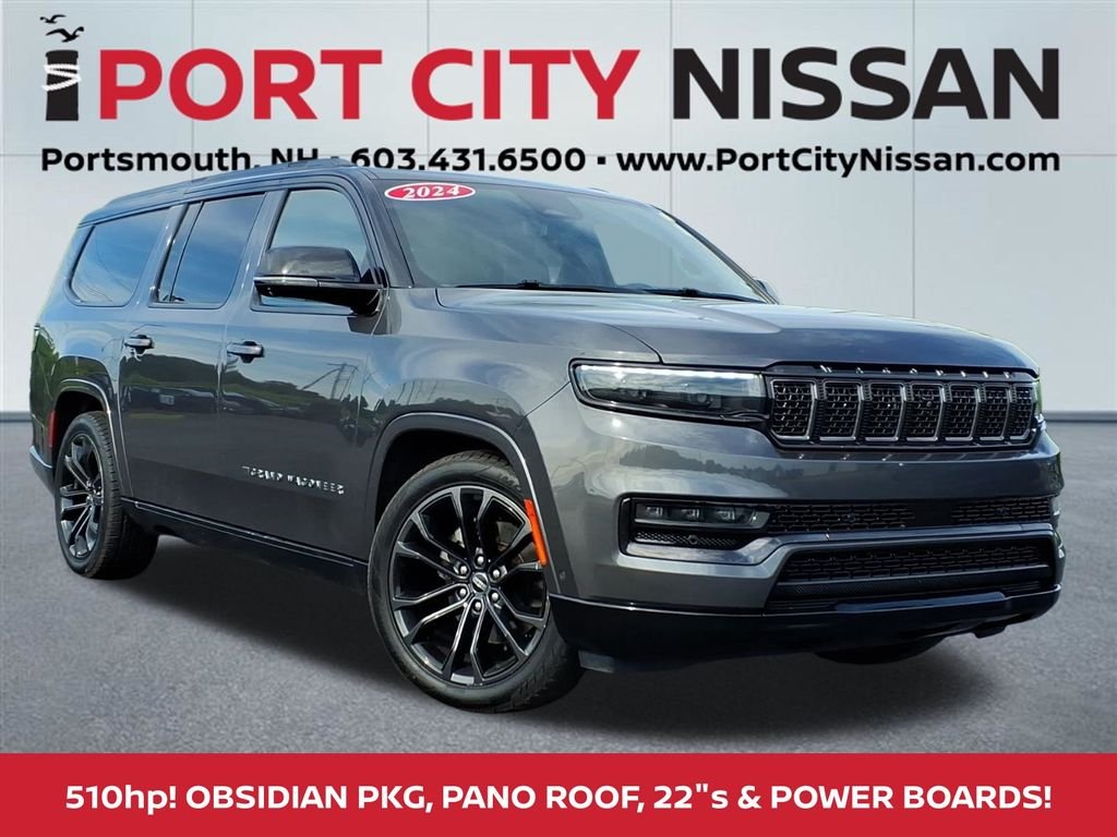 Used 2024 Baltic Gray Metallic Jeep Series II obsidian w/panoramic roof image 1