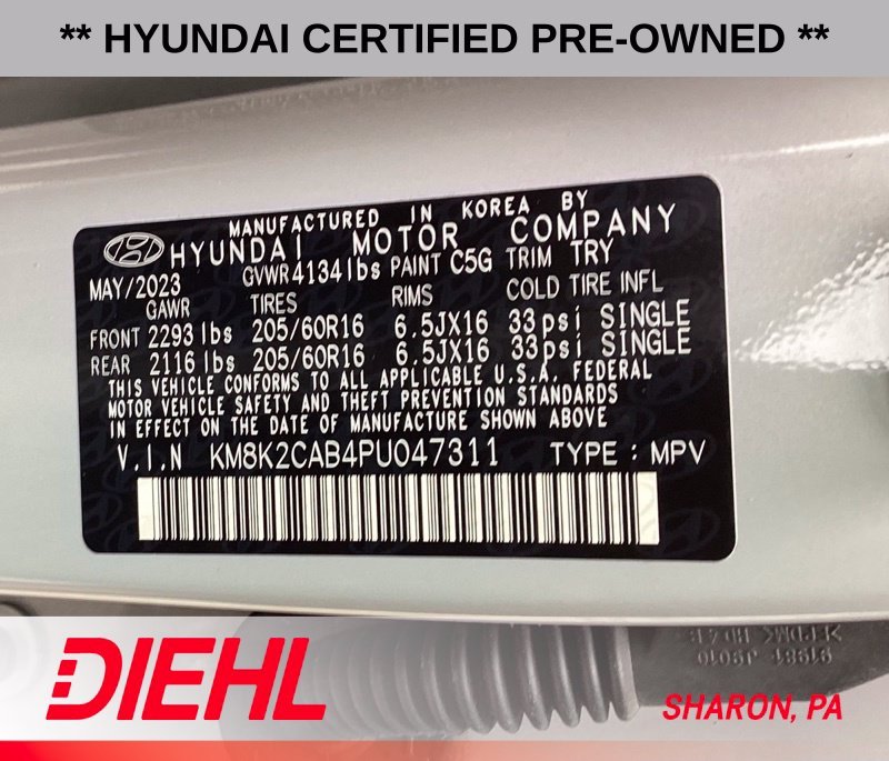 Certified Used 2023 Silver Hyundai SE image 9