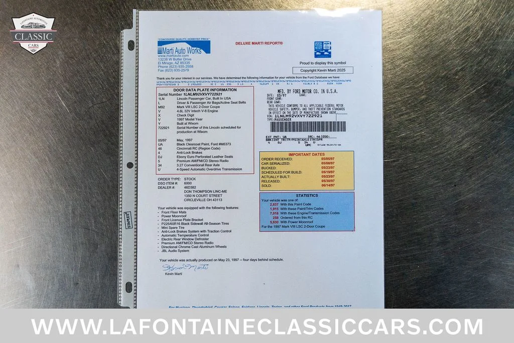 1997 Lincoln Mark VII Base - Photo 7