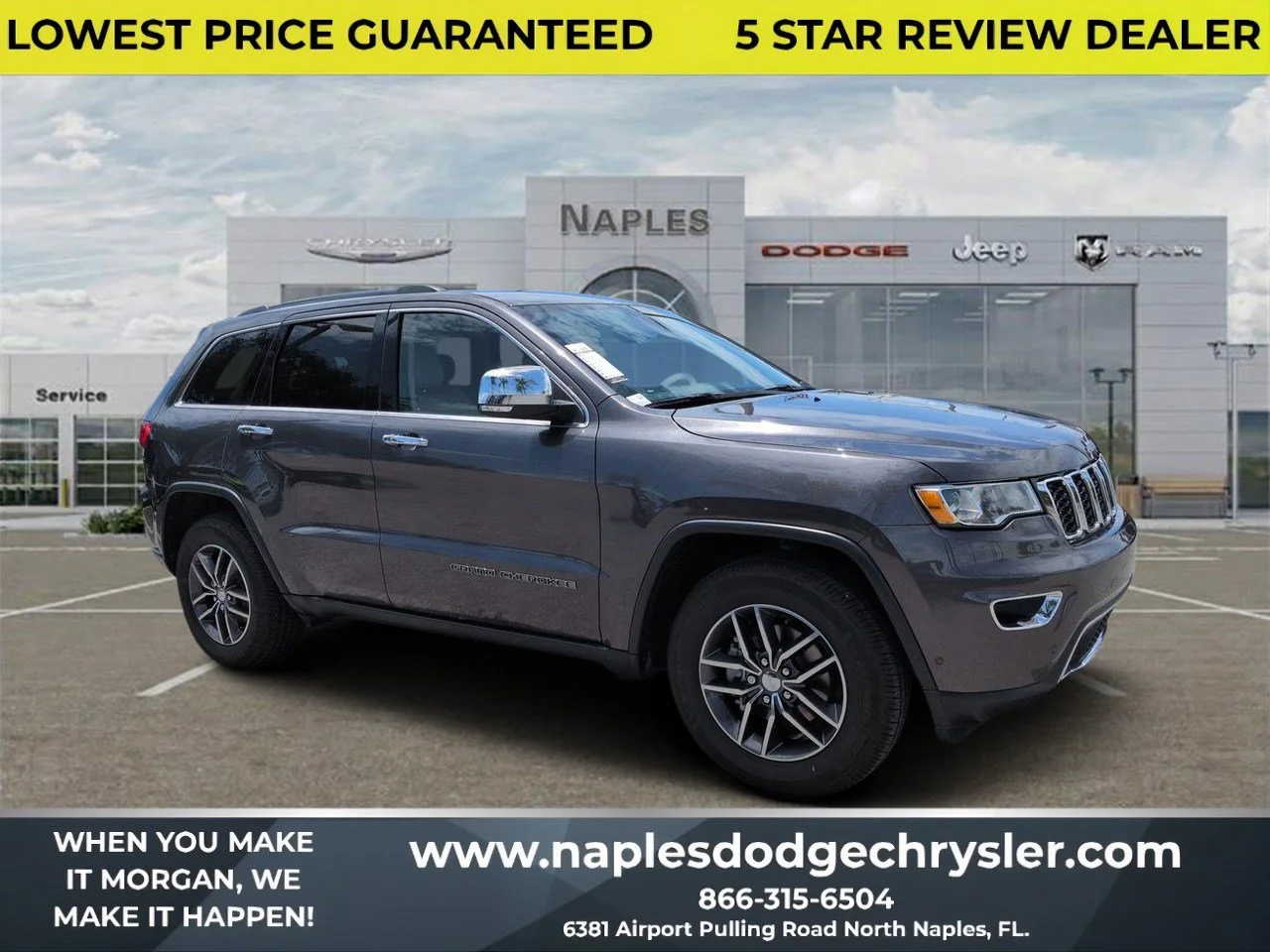 Used 2018 Granite Crystal Metallic Clearcoat Jeep Limited image 1