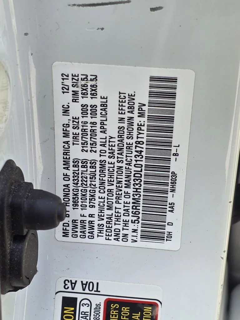 Used 2013 White Honda LX image 29