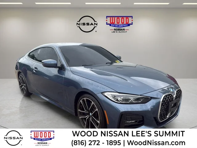 Used 2022 Arctic Race Blue Metallic BMW 430i xDrive image 1