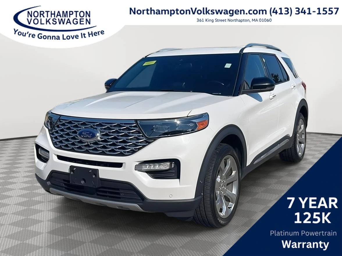 Used 2020 Star White Metallic Tri-Coat Ford Platinum image 1