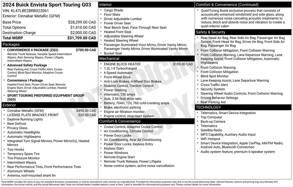 Certified Used 2024 Red Buick Sport Touring image 24