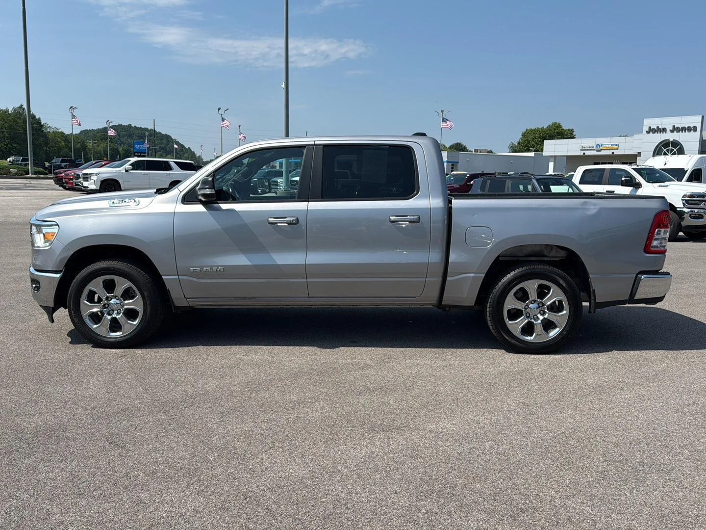 Used 2022 Billet Silver Metallic Clearcoat Ram Big Horn image 6