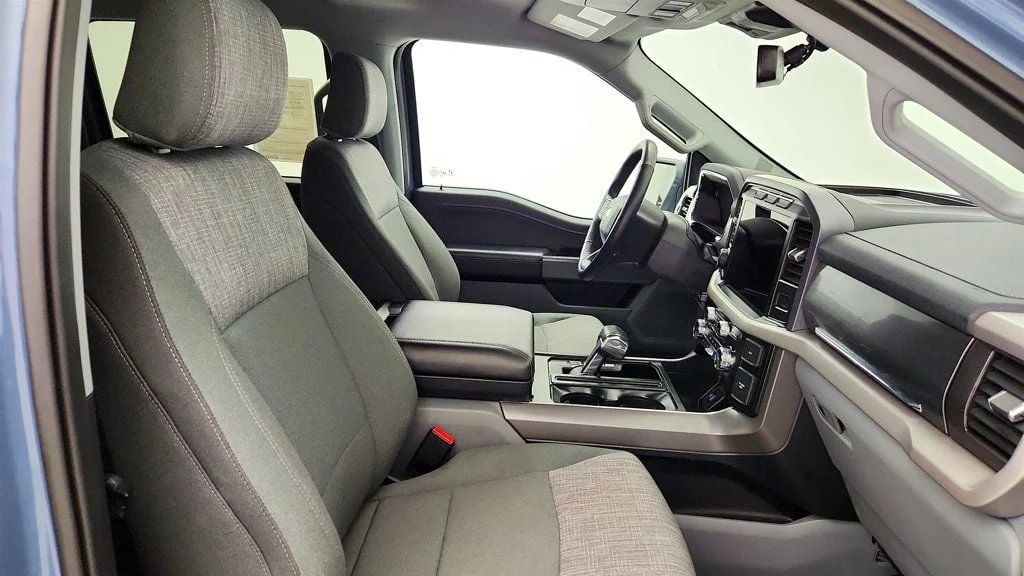 Used 2023 Azure Gray Metallic Tri-Coat Ford XLT 4WD SuperCrew 5.5