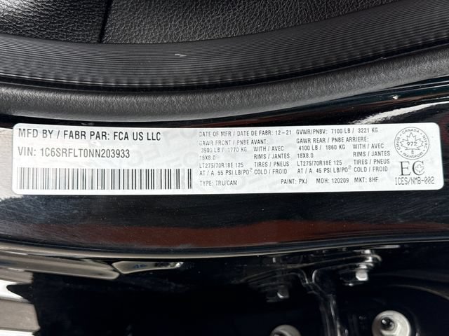 Used 2022 Diamond Black Crystal Pearlcoat Ram Rebel image 18