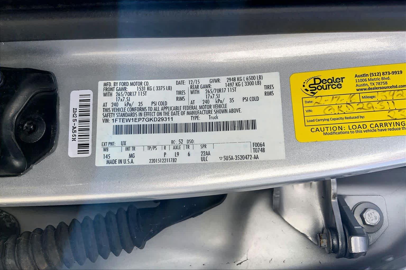 Used 2016 Ingot Silver Metallic Ford XLT image 30