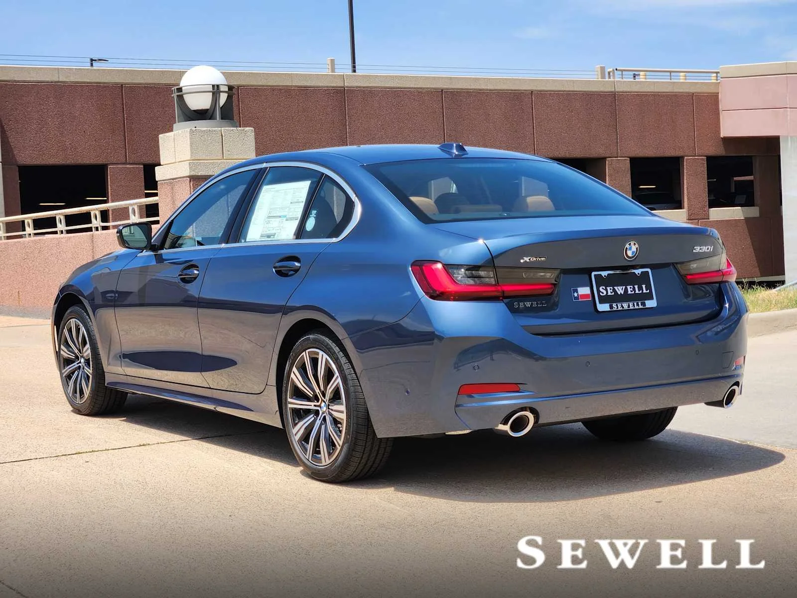 New 2026 Arctic Race Blue metallic BMW 330i xDrive image 3
