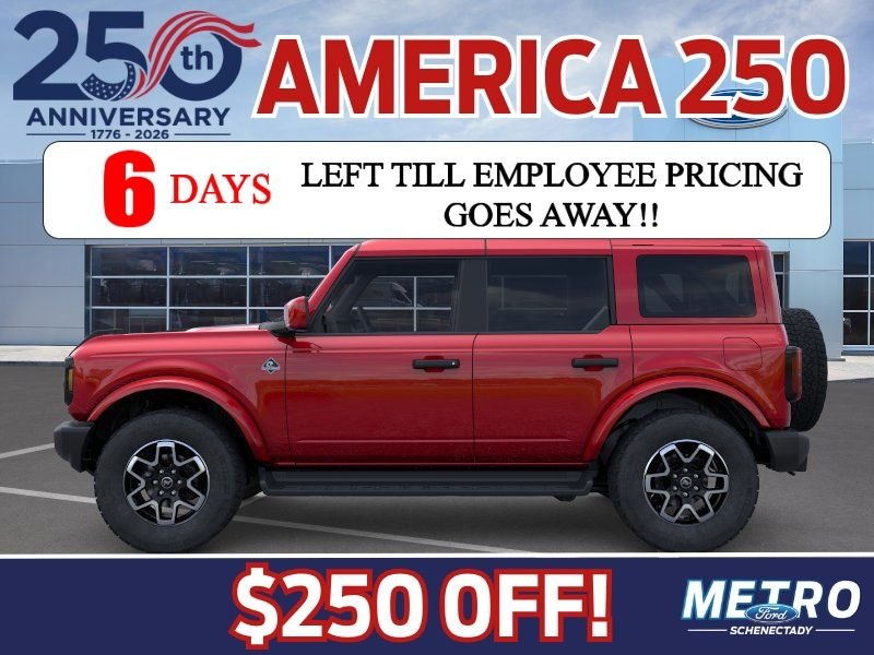 New 2026 Ruby Red Metallic Tinted Clearcoat Ford Outer Banks image 4