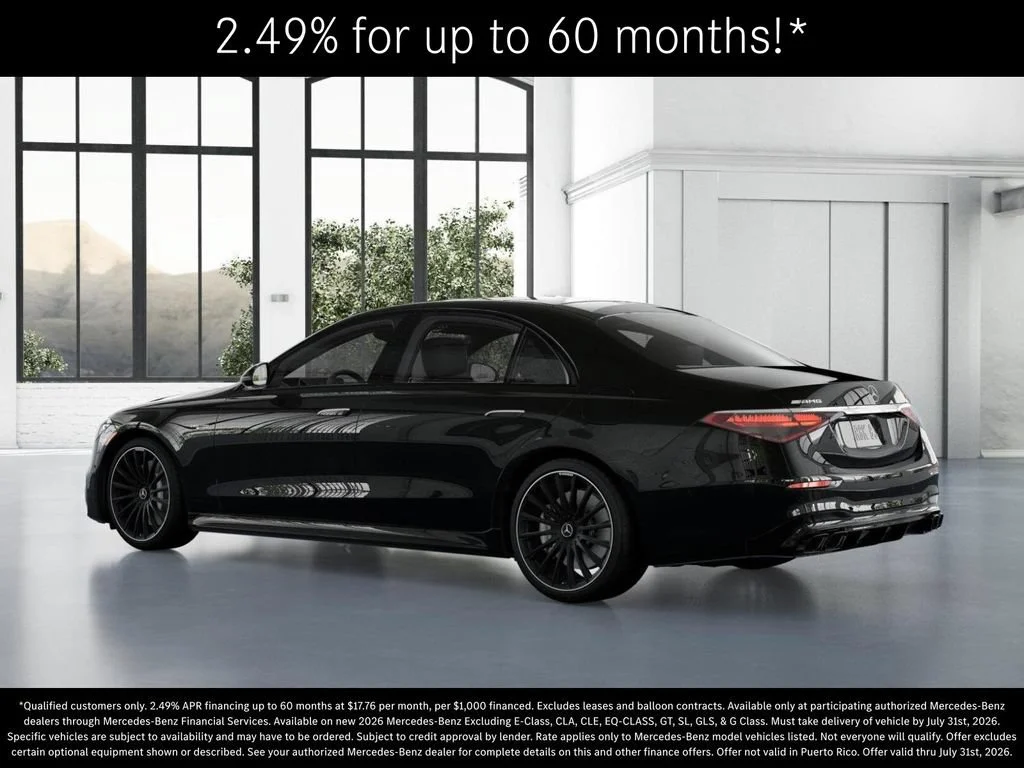 New 2026 Obsidian Black Metallic Mercedes-Benz AMG® S 63 E 4MATIC Sedan image 72