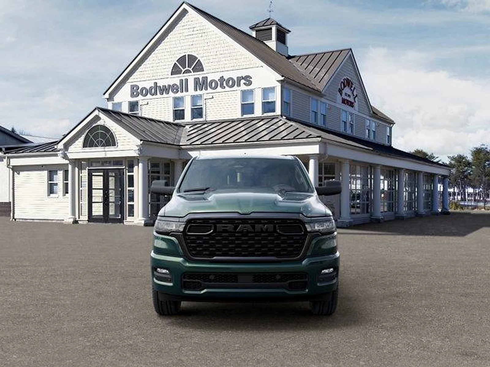 New 2026 Serrano Green Metallic RAM Express Quad Cab 4x4 6