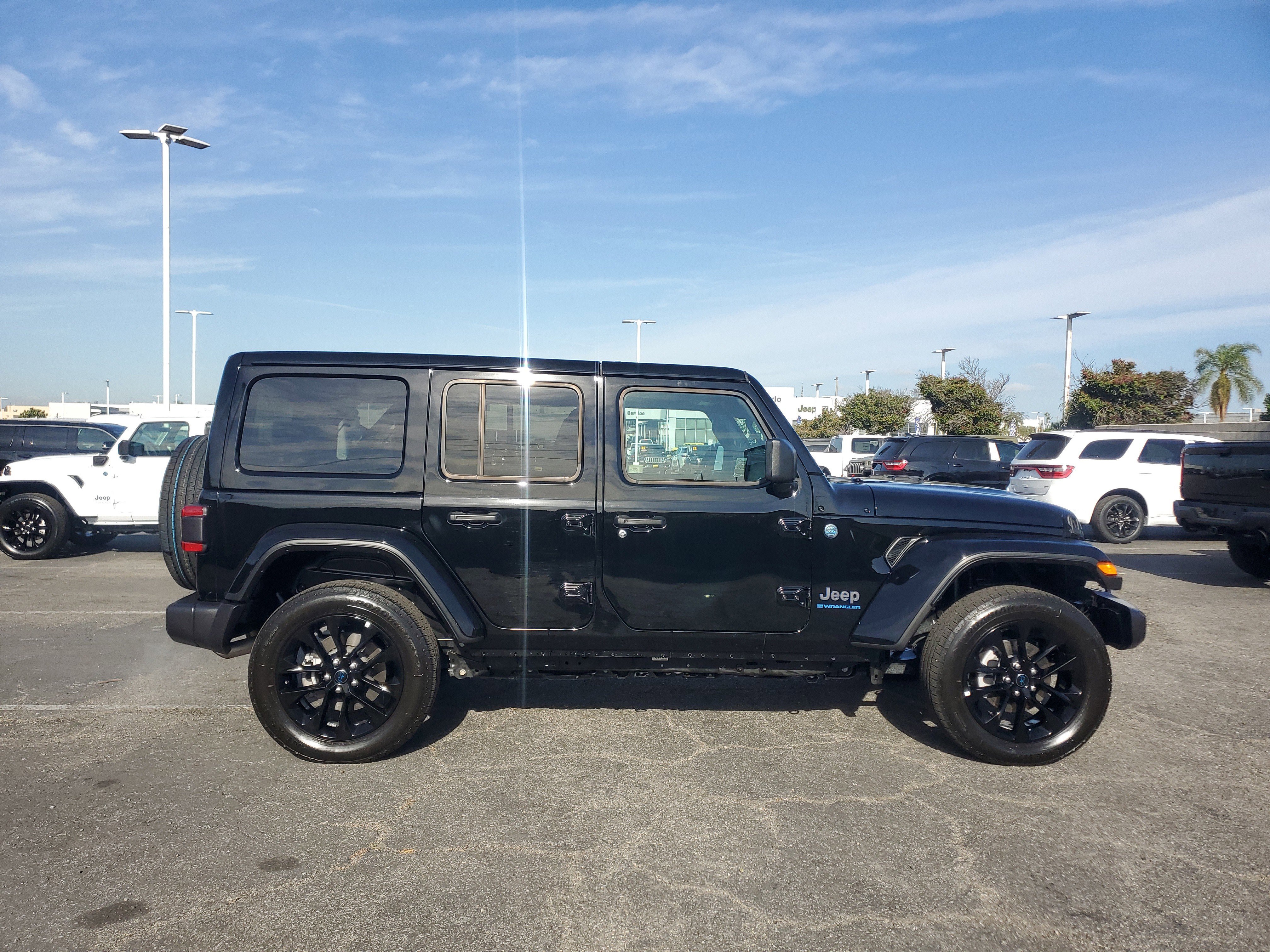 Used 2025 Jeep Wrangler 4xe Sahara 4XE with VIN 1C4RJXP63SW599953 for sale in Ontario, CA