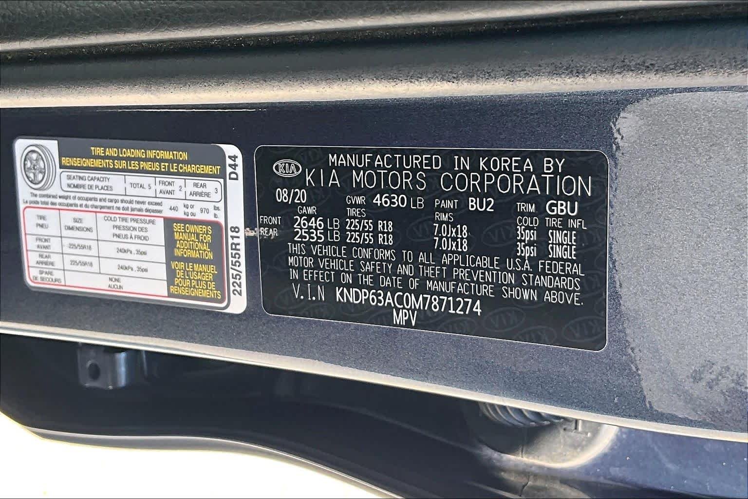 Used 2021 Pacific Blue Kia S image 32