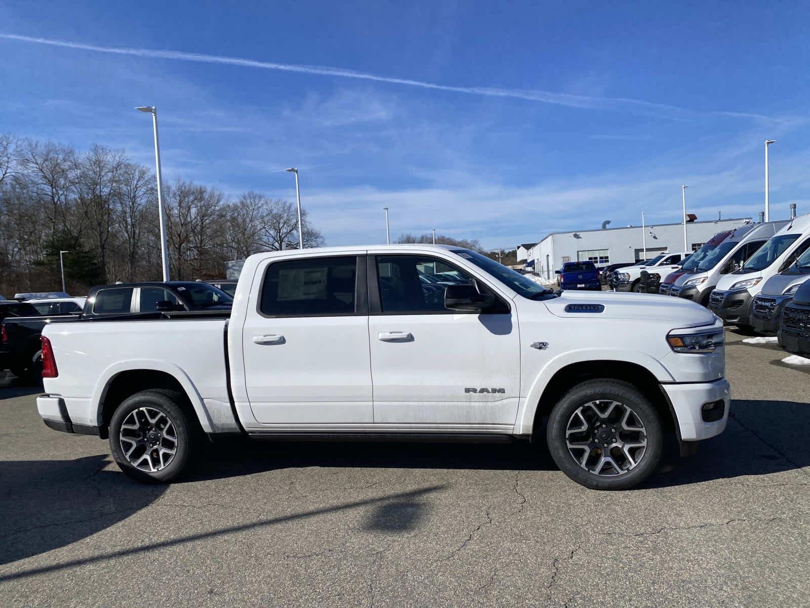 New 2026 Bright White Clear-Coat Exterior Paint RAM Laramie image 2