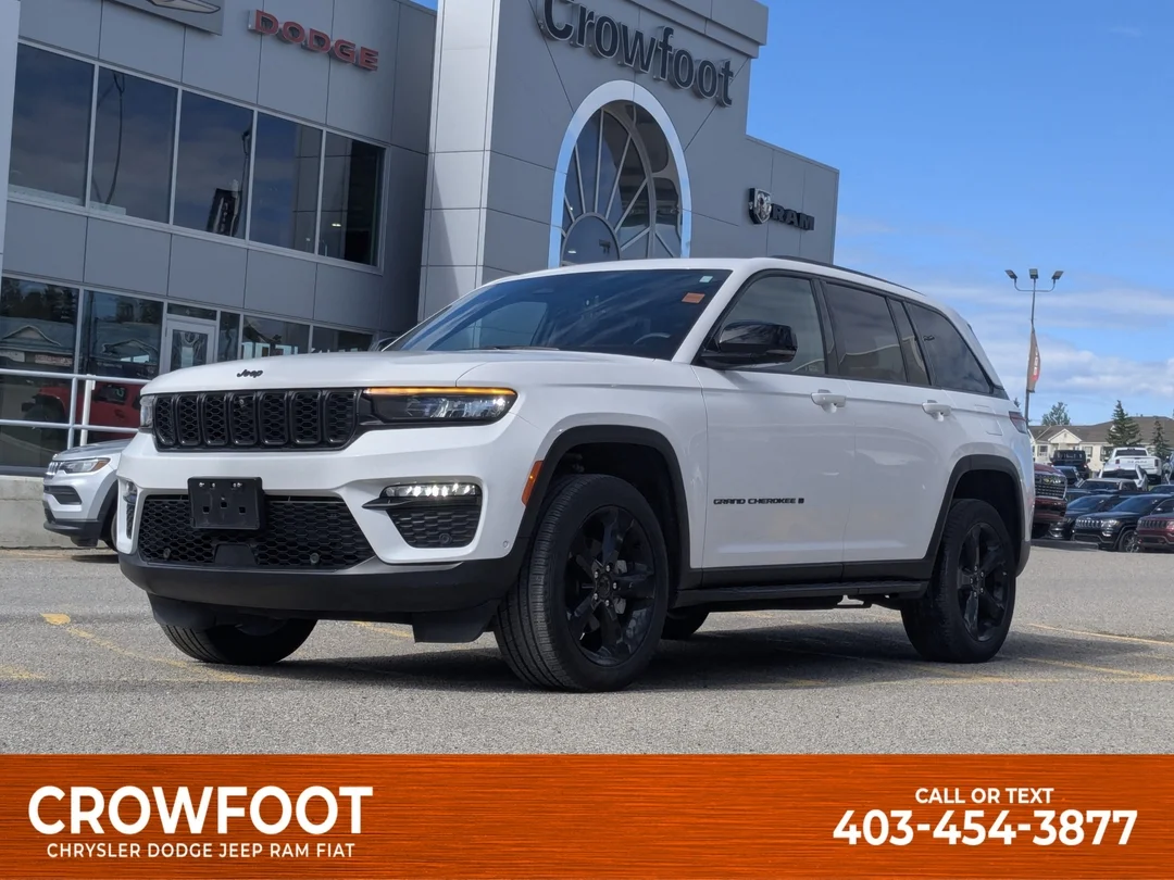 Certified Used 2024 White Jeep Limited - - 4x4 - Luxury Tech II - Black Appearance - Command View Sunroof & More! image 1