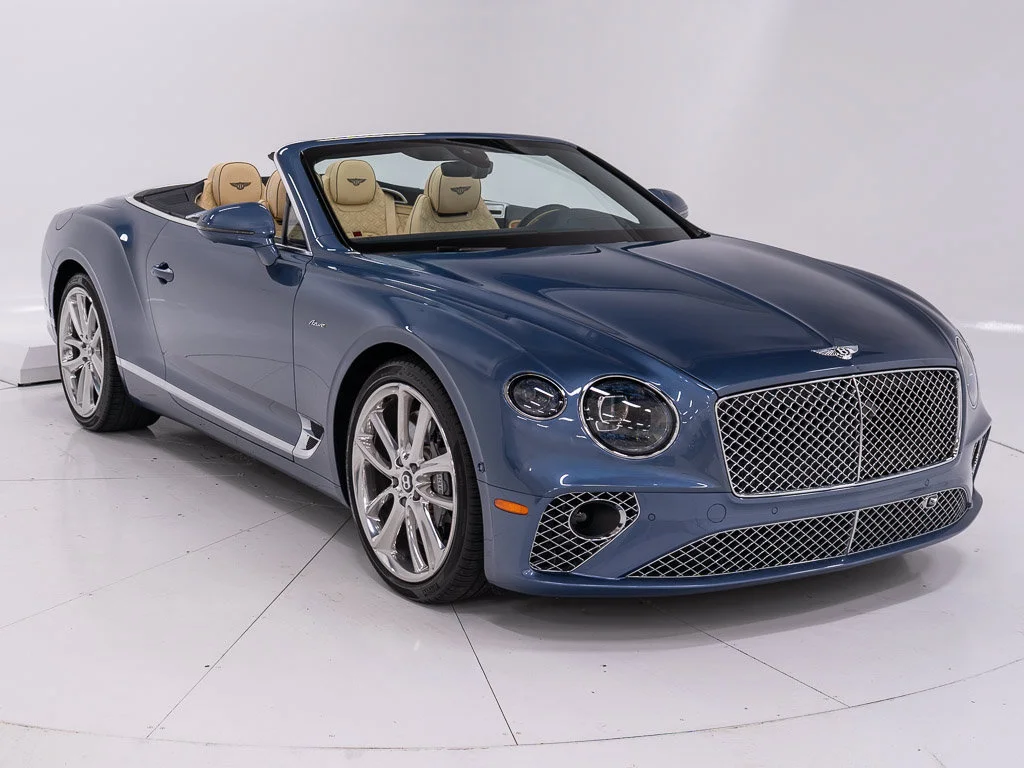 Certified Used 2023 Blue Crystal Bentley Azure Convertible image 7