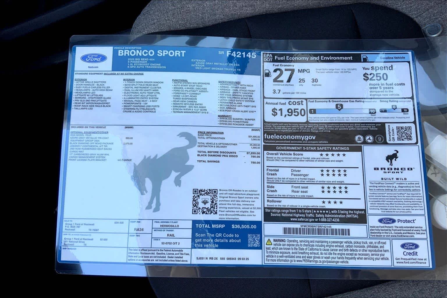 2025 Ford Bronco Sport Big Bend - Photo 19