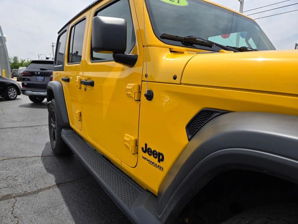 Certified Used 2021 Baja Yellow Clearcoat Jeep Unlimited Sport Altitude image 39