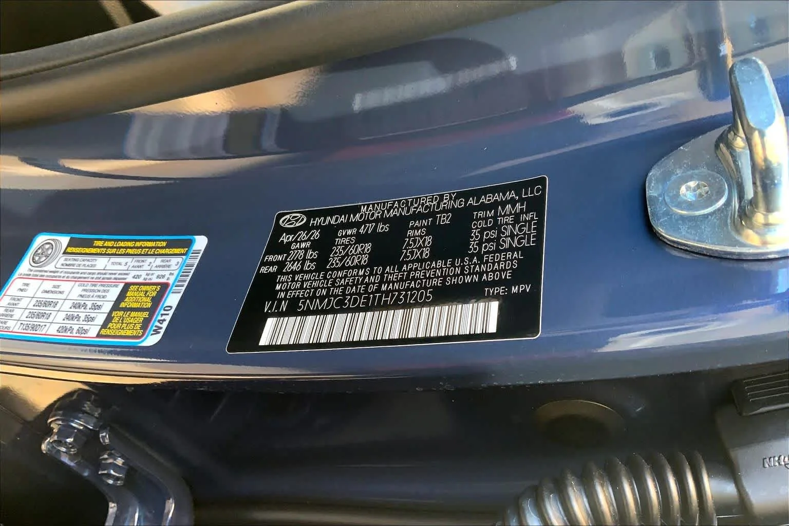 New 2026 Atlantis Blue Hyundai SEL Premium image 19