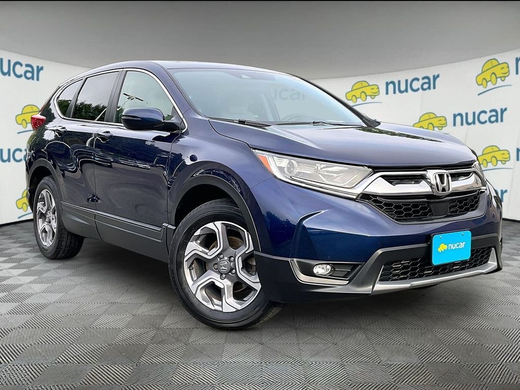 Used 2018 Obsidian Blue Honda EX image 1