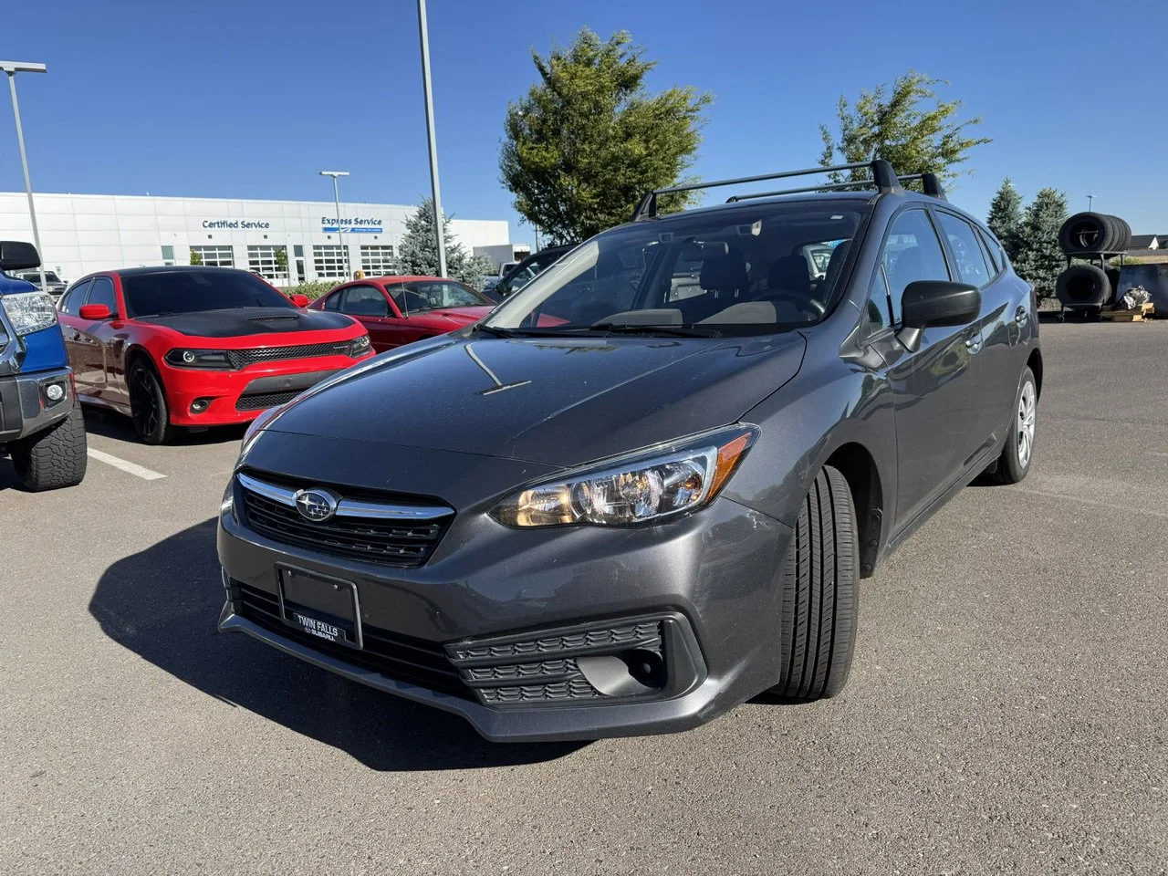 Used 2020 Magnetite Gray Metallic Subaru Base image 2