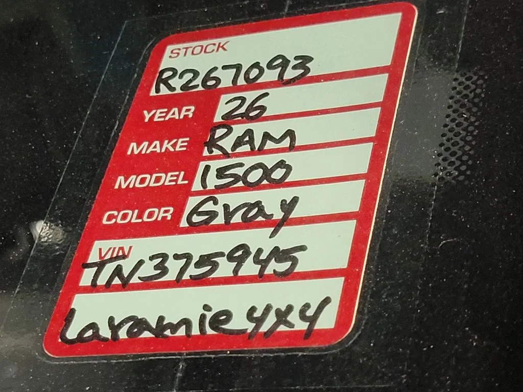 New 2026 Granite Crystal Metallic Clear-Coat Exterior Paint RAM Laramie image 26