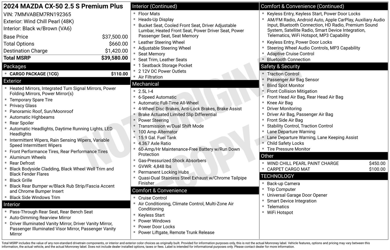 Certified Used 2024 Wind Chill Pearl Mazda 2.5 S Premium Plus Package image 34