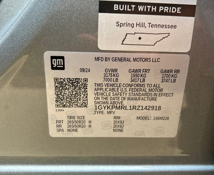 Used 2024 Argent Silver Metallic Cadillac Tech image 3