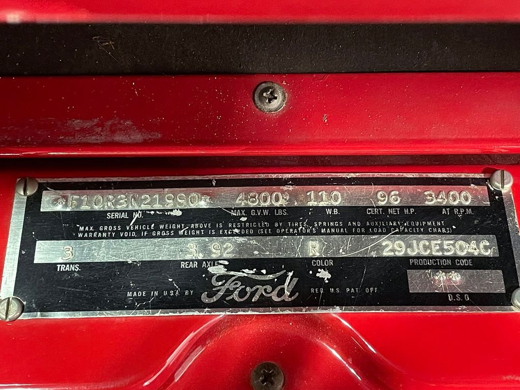 Used 1953 Red Ford  image 52