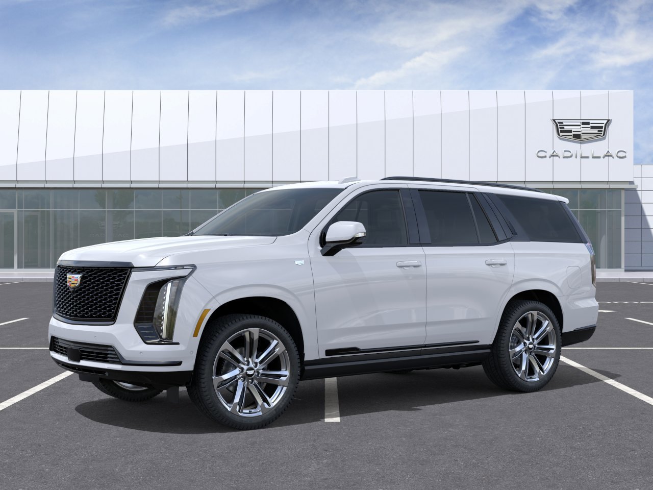 New 2026 Vibrant White Tricoat Cadillac Sport image 2