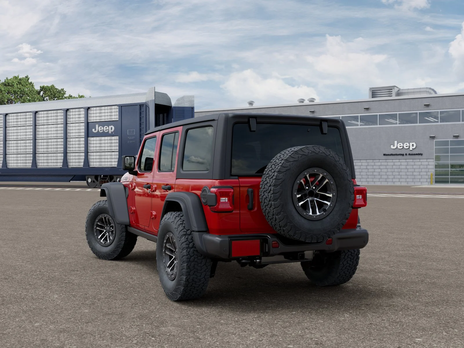 New 2026 Firecracker Red Clear-Coat Exterior Paint Jeep Moab 392 image 3