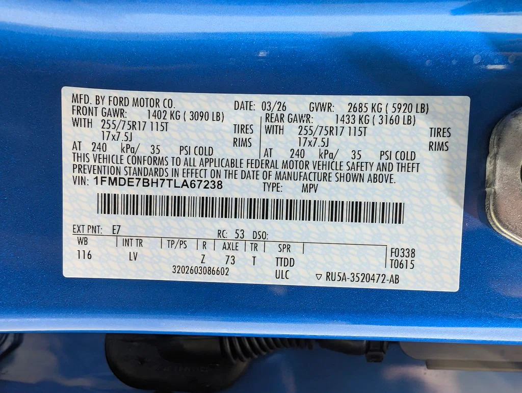New 2026 Velocity Blue Metallic Ford Big Bend® image 10