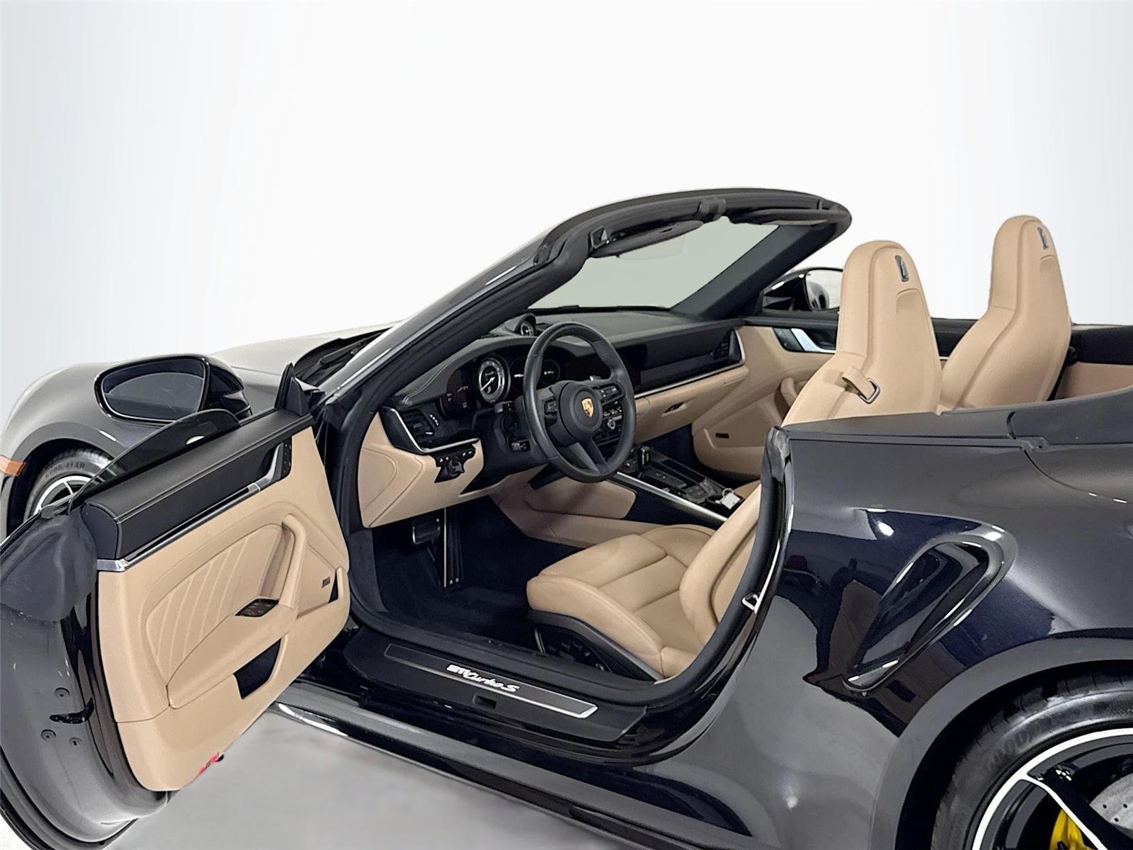 Used 2024 Black Porsche Turbo S Cabriolet | Front Lift | PCCB's image 12