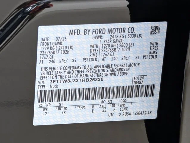 New 2026 Shadow Black Ford XLT image 51