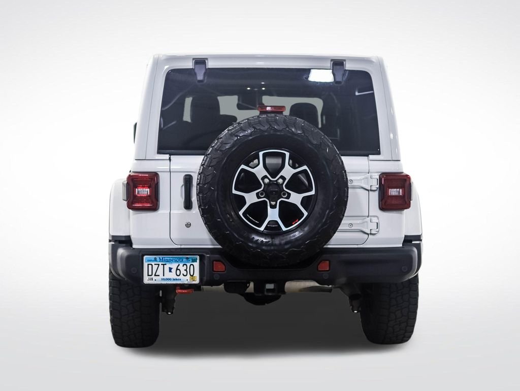 Used 2020 Bright White Clearcoat Jeep Unlimited Rubicon image 4