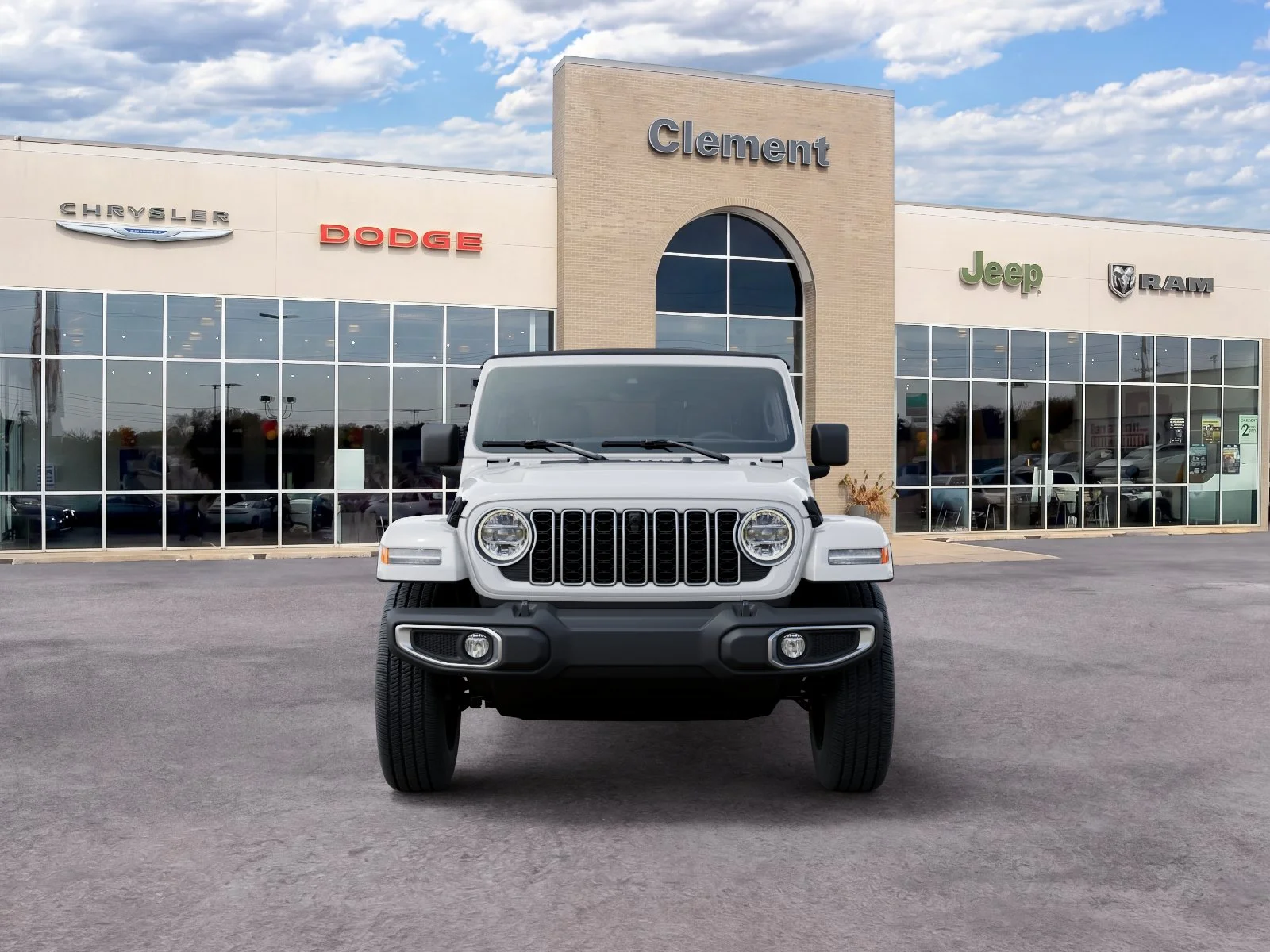 New 2026 Bright White Clear-Coat Exterior Paint Jeep Sahara image 35