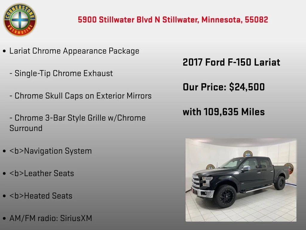 Used 2017 Black Ford Lariat image 20