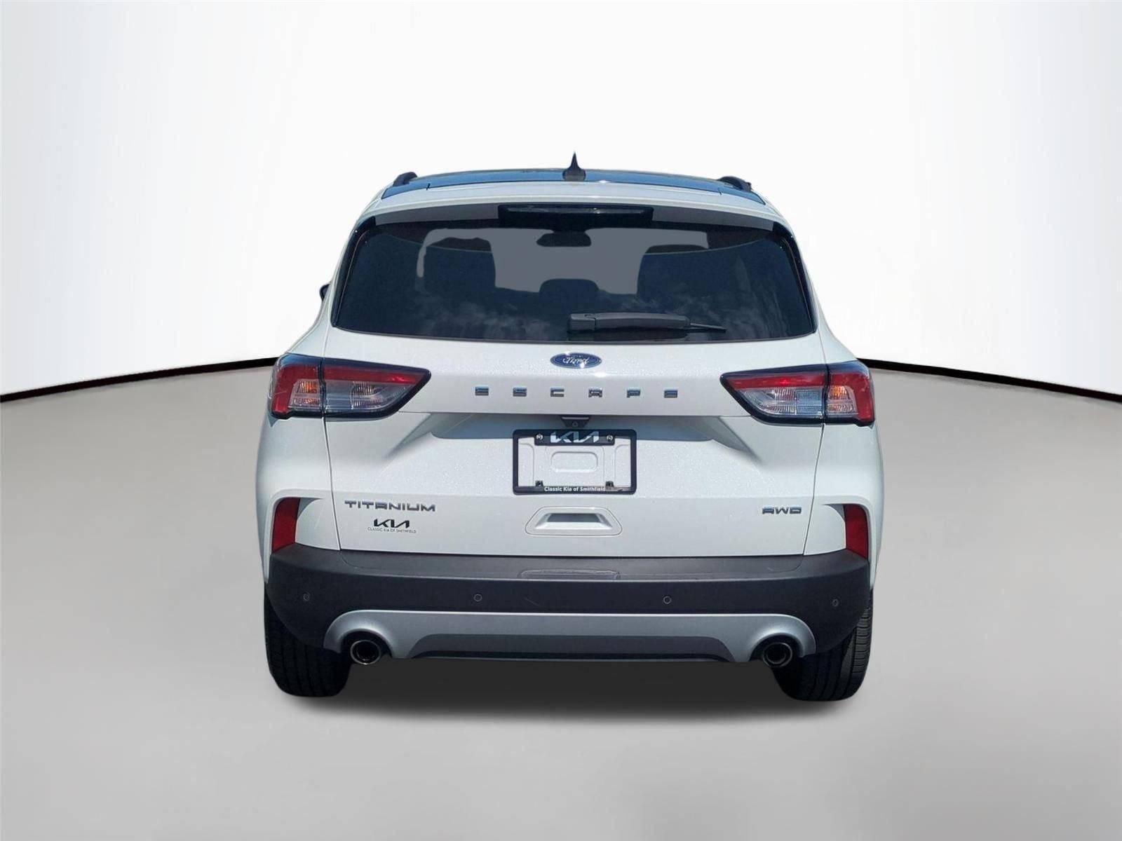 Used 2021 Star White Metallic Tri-Coat Ford Titanium image 5