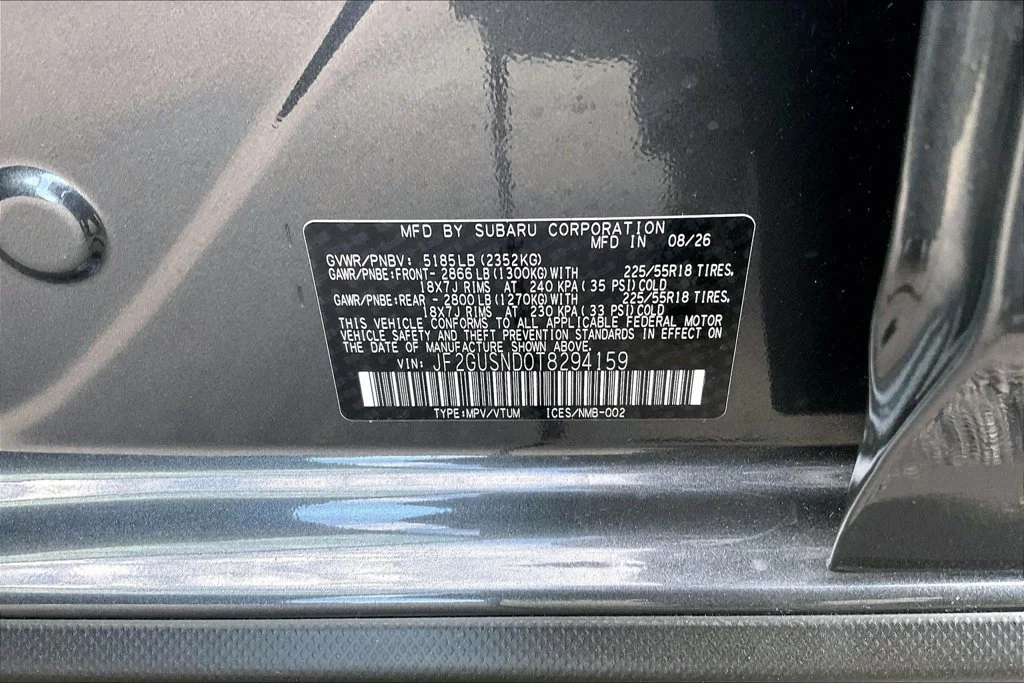 New 2026 MAGNETITE GRAY PEARL Subaru Limited Hybrid image 16
