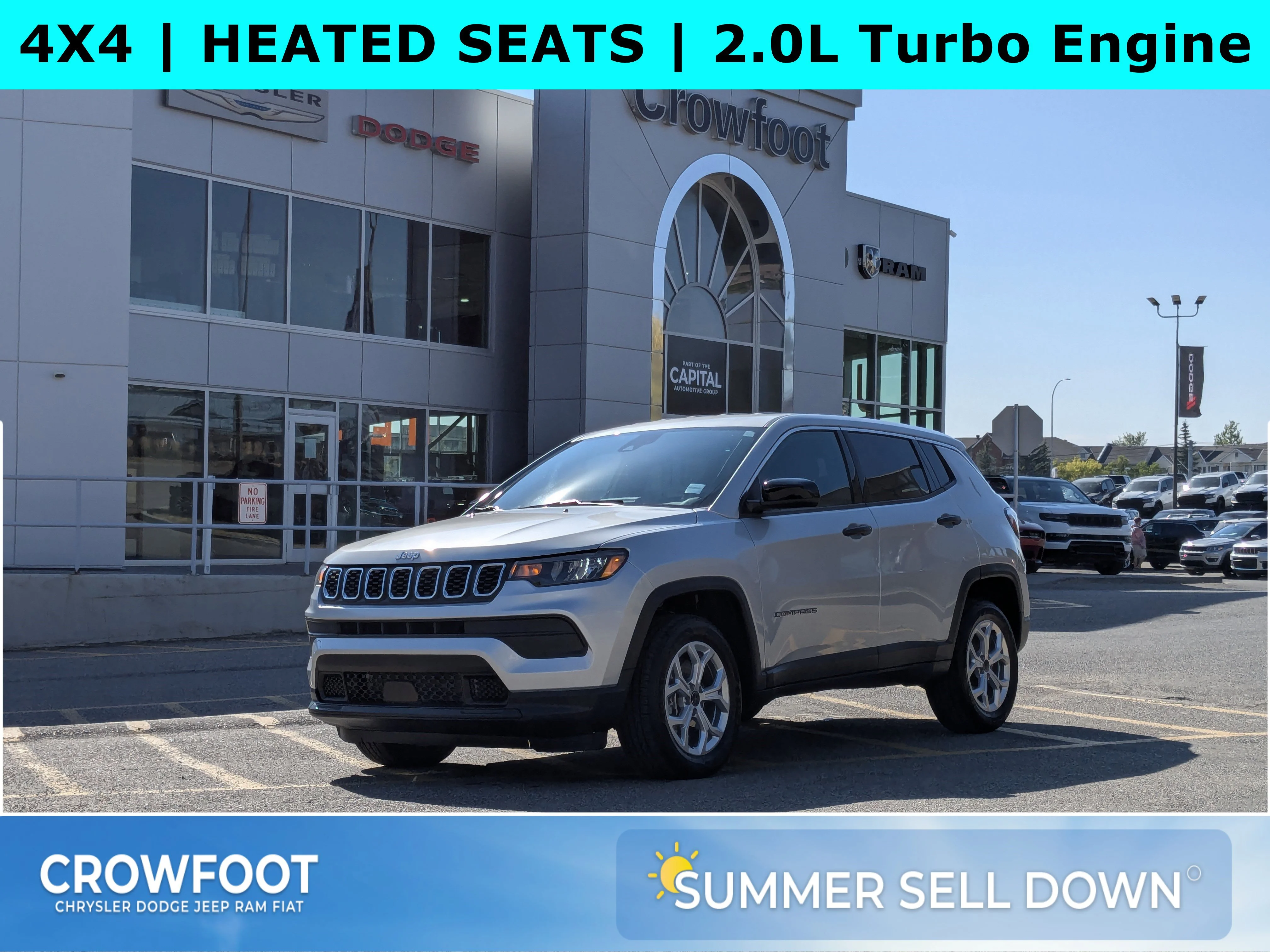 New 2026 Silver Jeep Sport - Forward Collision Warning - LED Head Lamps - Heated Seats and More! image 1