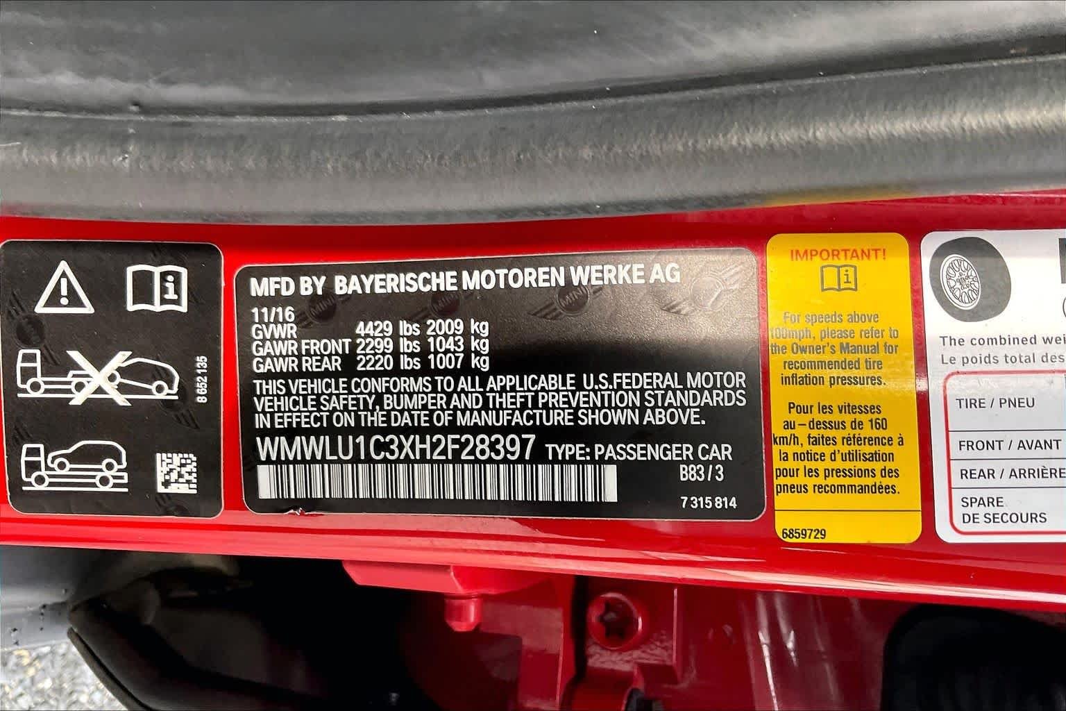 Used 2017 Blazing Red Metallic MINI Cooper image 36