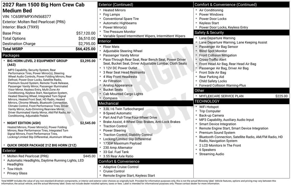 2027 RAM 1500