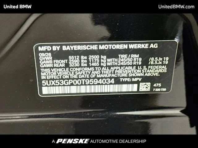 New 2026 Black Sapphire Metallic BMW X3 30 image 22