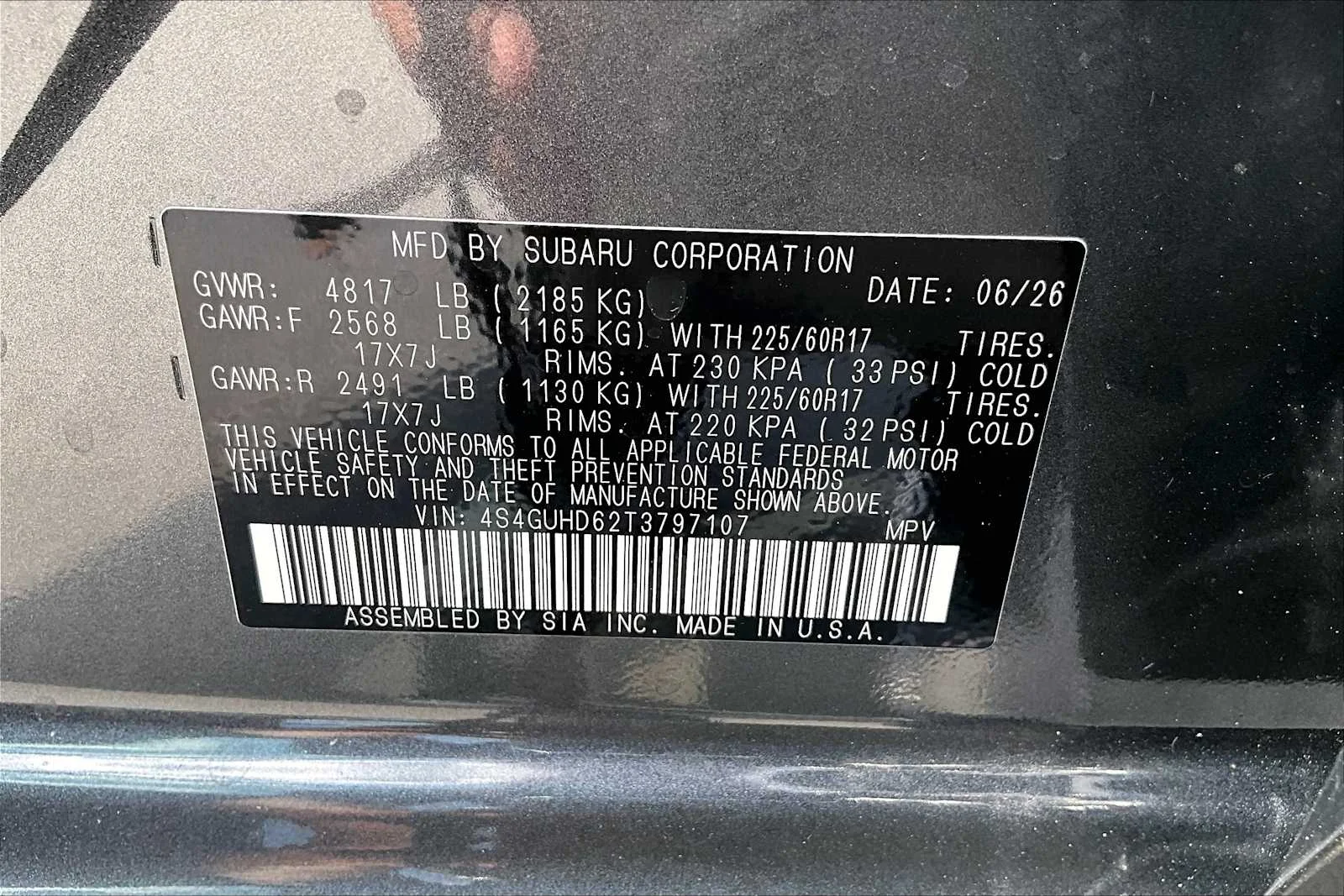 New 2026 Magnetite Gray Metallic Subaru Premium image 19