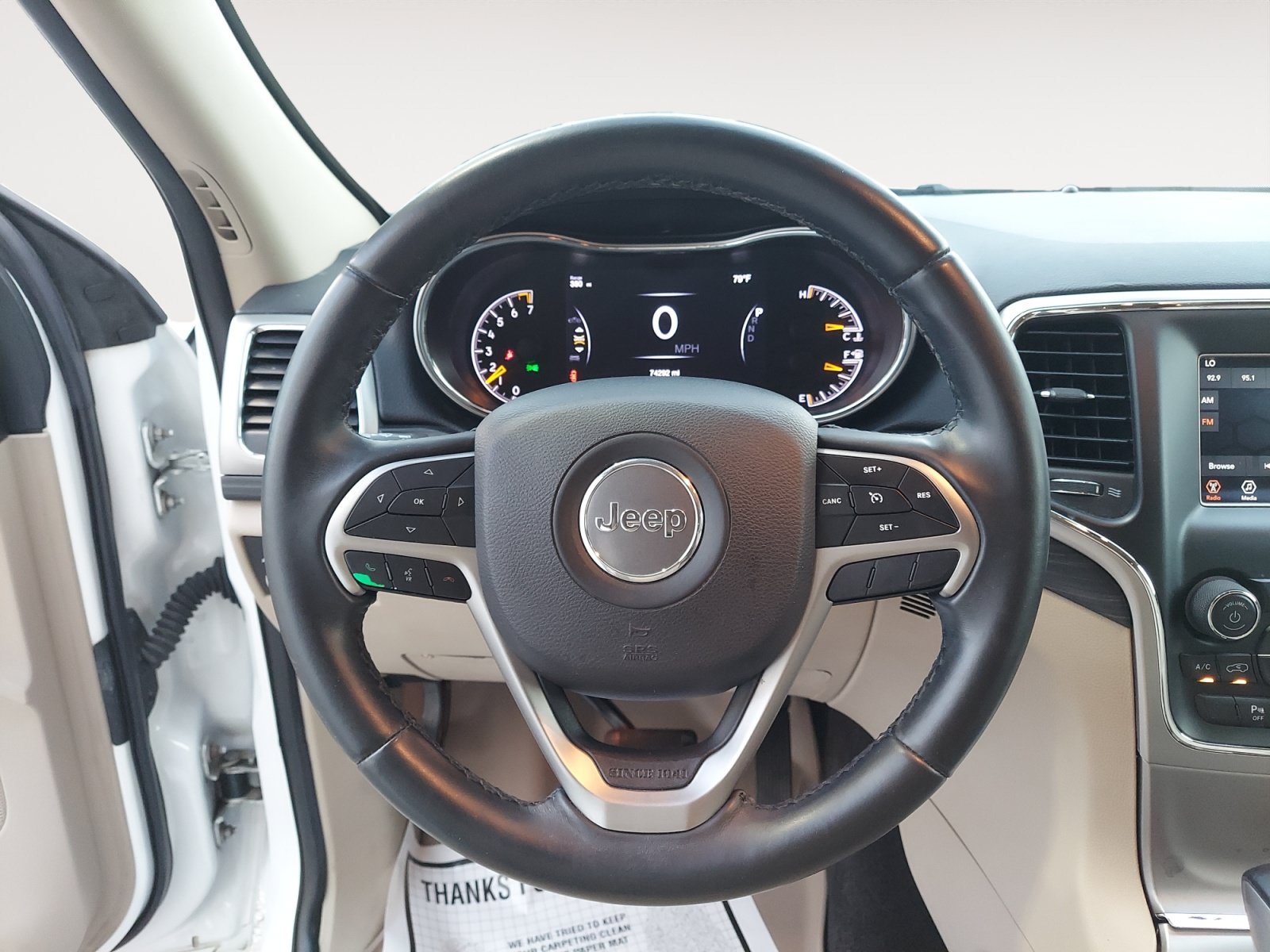 Used 2019 Bright White Clearcoat Jeep Laredo image 13