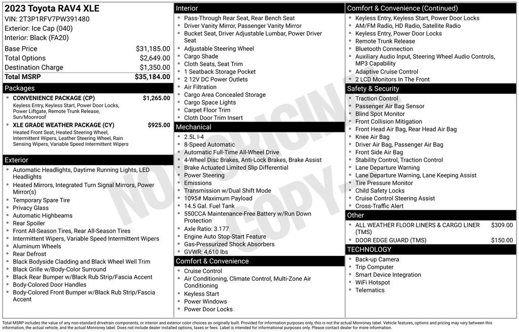 Certified Used 2023 White Toyota XLE image 11