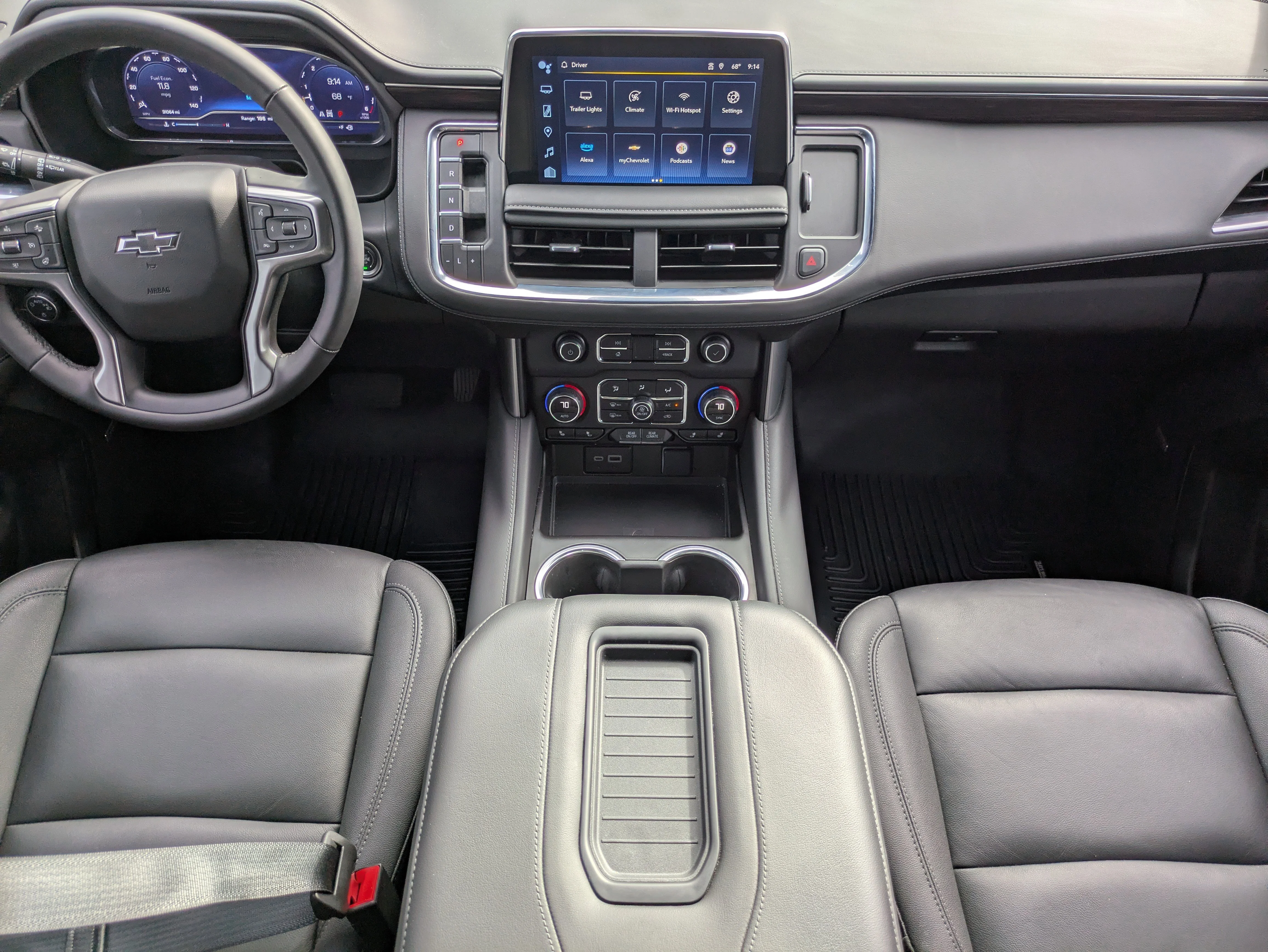 Used 2024 Summit White Chevrolet Z71 w/Luxury Pkg, Leather Quad Buckets, Panoramic Moonroof, & 3rd Row Seat image 20