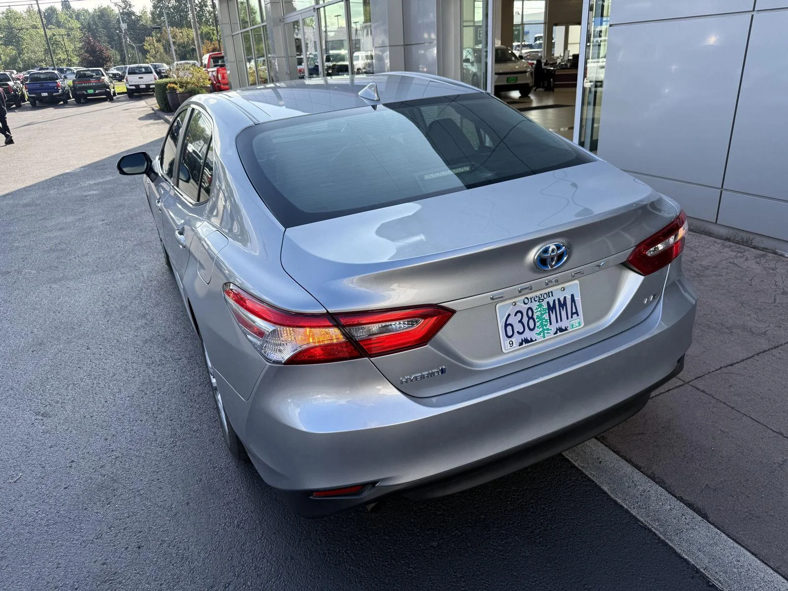 Used 2020 Celestial Silver Metallic Toyota Hybrid LE image 3